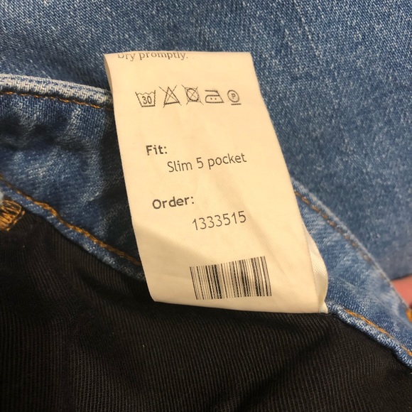 NWOT Thom Sweeney Slim Fit Light Blue Bespoke Jeans Size 30 (measurements) - Picture 14 of 16